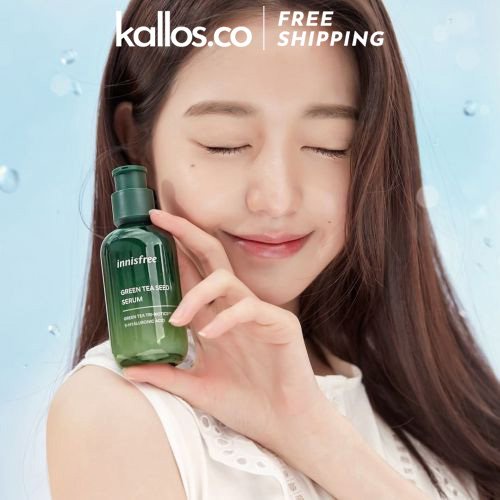 Bộ Dưỡng Da Innisfree Green Tea Seed Hyaluronic Skin, Lotion, Serum, Eye, Cream, Face Ball, Mist, Set - Kallos Vietnam