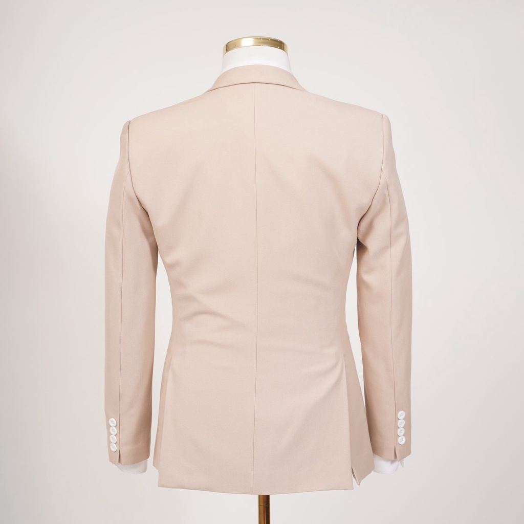 Áo vest nam công sở, da sữa, sartorial, 1 khuy 2 túi 2 lớp, chất liệu cao cấp dày dặn, đứng form - The Suits House