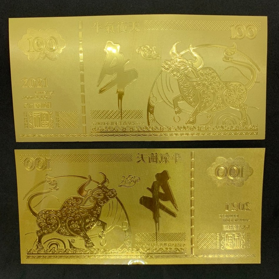 Tiền Hình Con Trâu Macao 100 Mạ Vàng Plastic 2021 ( Mẫu 1 ) - Tặng Kèm Bao Lì Xì | BigBuy360 - bigbuy360.vn