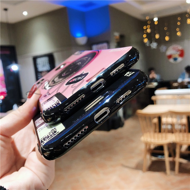 Ốp điện thoại có giá đỡ hình ống kính camera thời trang cho Xiaomi Redmi Note 7 5 Pro Redmi 6 6A S2 Note 4