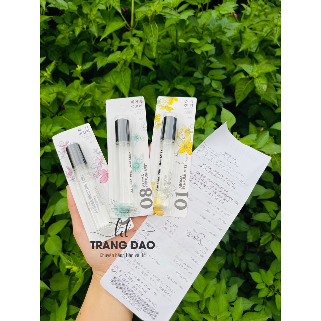 XỊT BODY AROMA PERFUME MIST 15ml