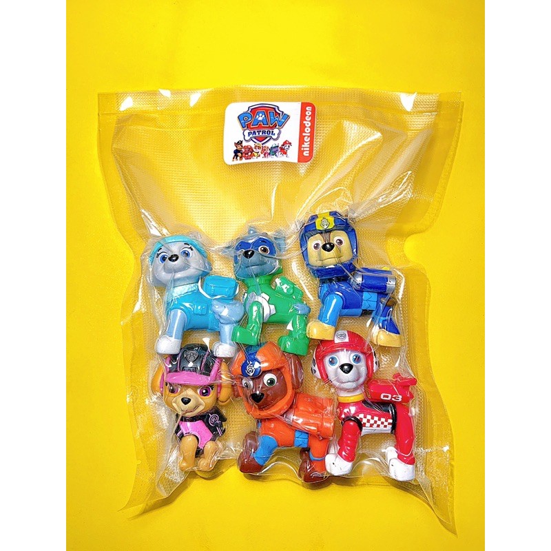Bộ sưu tập 6 nhân vật chó cứu hộ Paw Patrol - Hàng chính hãng - Đủ 6 nhân vật Chase Skye Rubble Zuma Rocky Marshall