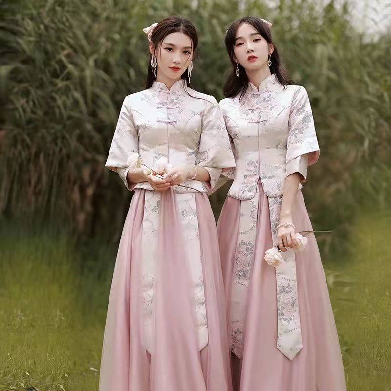 Đầm Dự Tiệc Dáng Ôm Phong Cách Trung Hoa