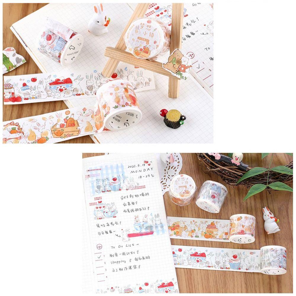 CHOOKEY Set 2 Cuộn Băng Keo Dán Trang Trí Sổ Tay DIY