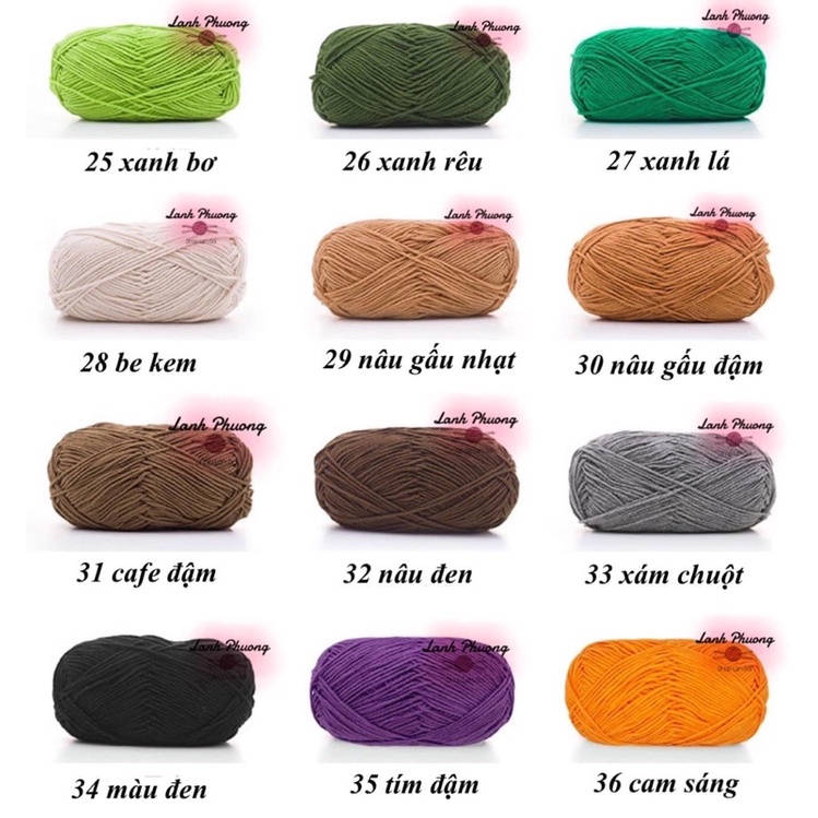 Len Baby Yarn Đám Mây Nhỏ Hàng Chuẩn Đan Móc Đồ Len Em Bé (bảng 2)