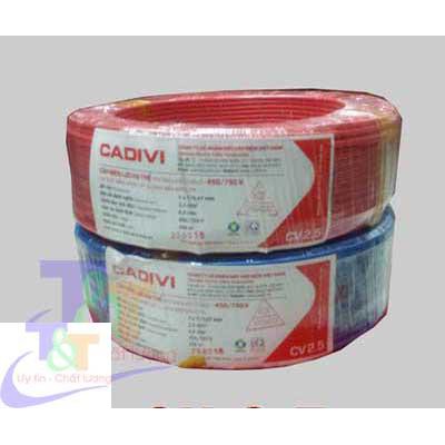 Dây Điên Đơn Cadivi 1.5mm2, dây cáp CV 1.5mm, cáp điện giá rẻ