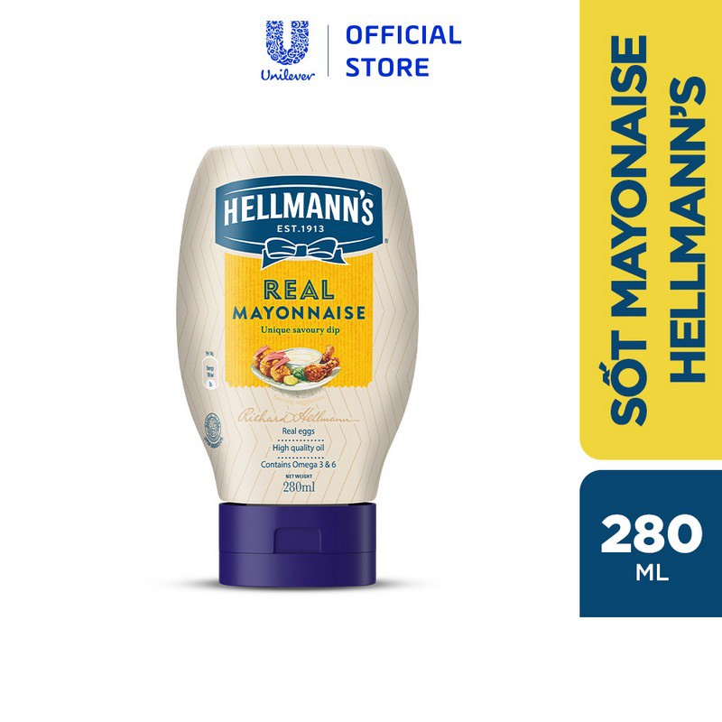 [Mã COSUI03 giảm 8% đơn 150K] Xốt mayonnaise Hellmann's Real 280ml