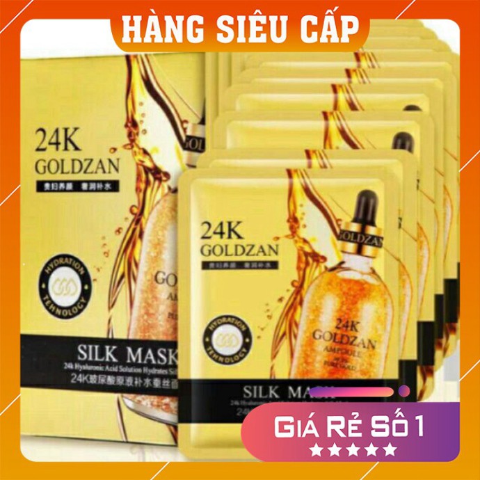 Mặt nạ vàng 24k 💕FREE SHIP💕 Mặt nạ vàng 24k luxury phục hồi da hư tổn