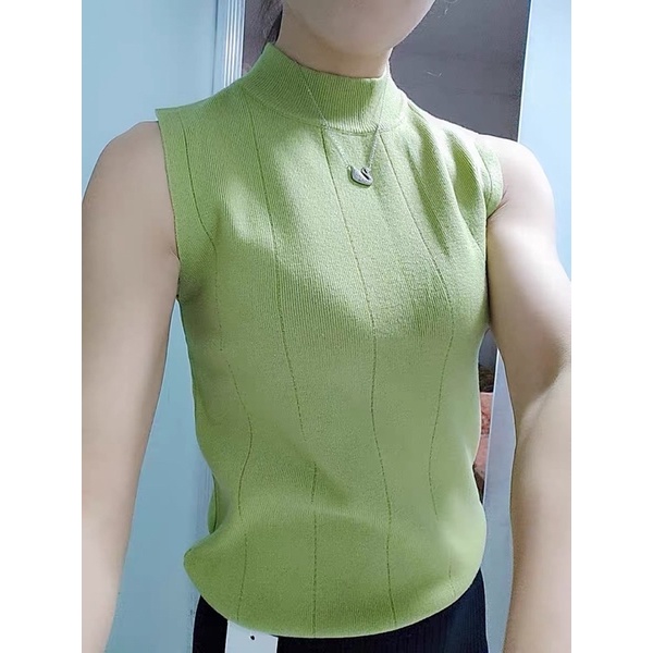 Áo len sát nách mặc vest cổ 3 phân | BigBuy360 - bigbuy360.vn