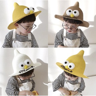 Hat children hat baby hat outdoor shade hat fashion fisherman hat straw hat D2350