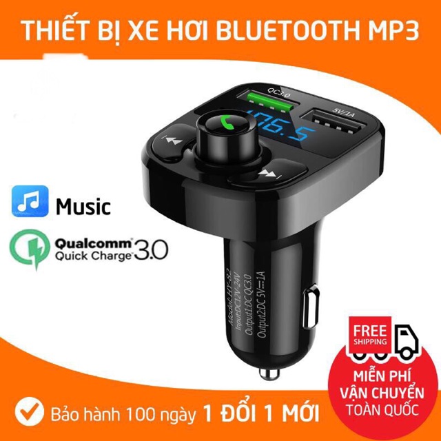 ✅Tẩu blutooth mp3, sạc usb 5v cho ô tô