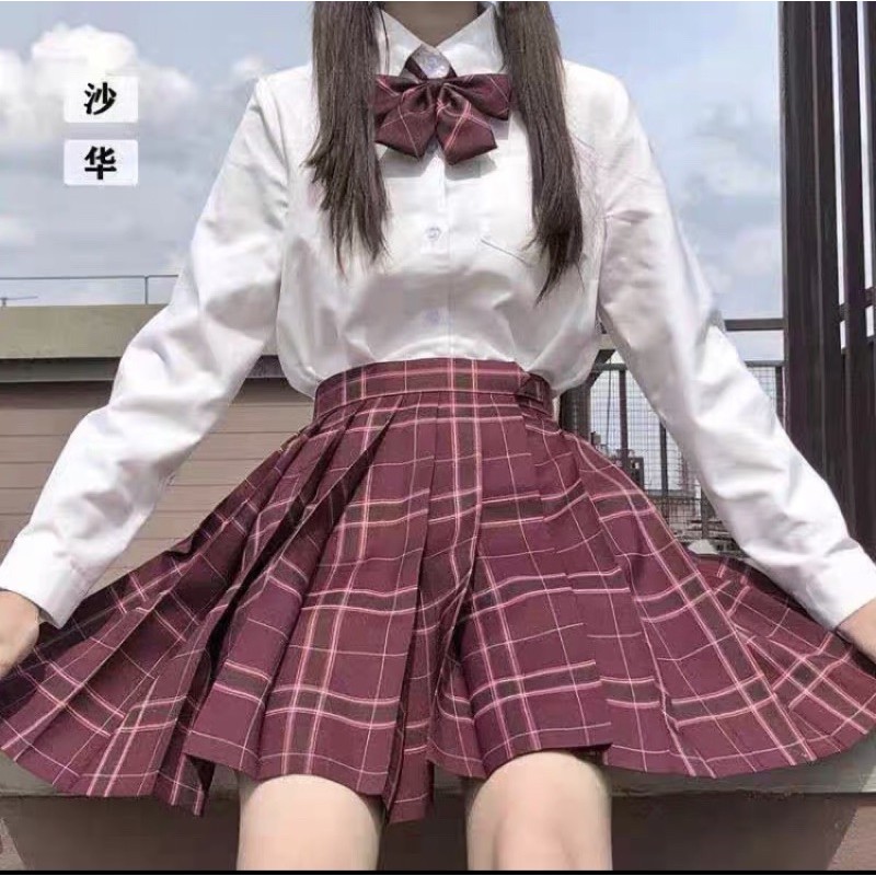 Jk chân váy Hàn quốc + nơ thắt | BigBuy360 - bigbuy360.vn