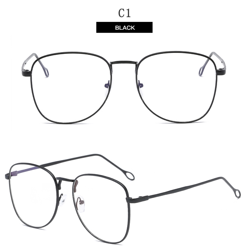 Kính mắt gọng kim loại tròn Unisex