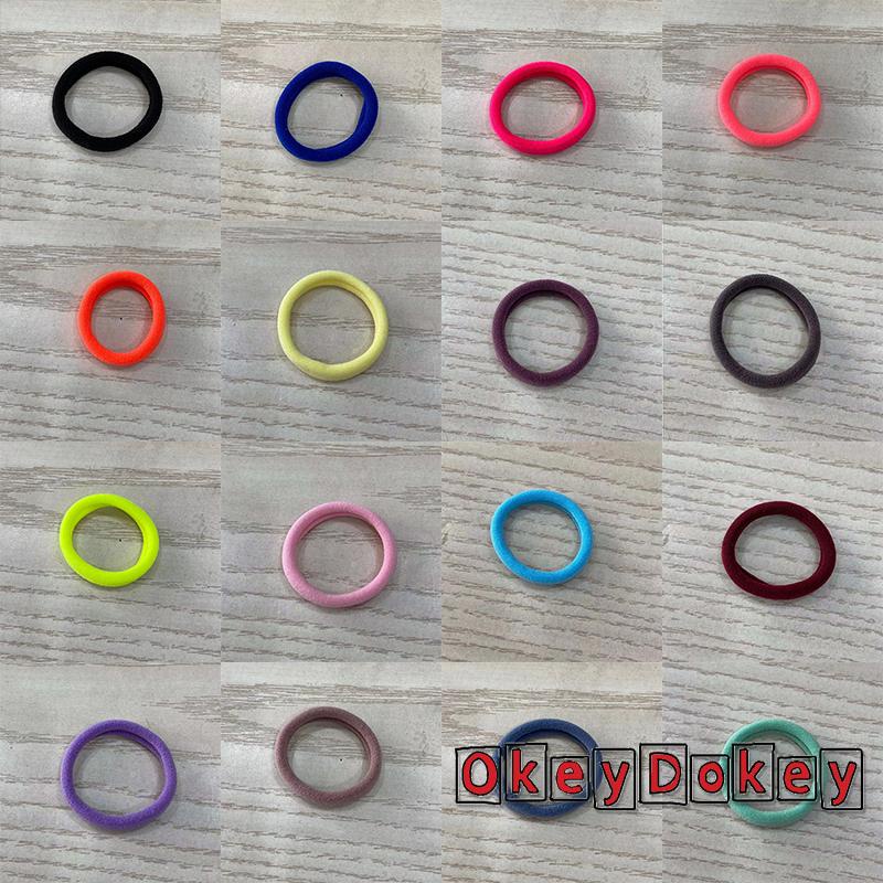 Dây Buộc Tóc Đuôi Ngựa Co Giãn Không Đường May Màu Kẹo Thời Trang Cho Nữ