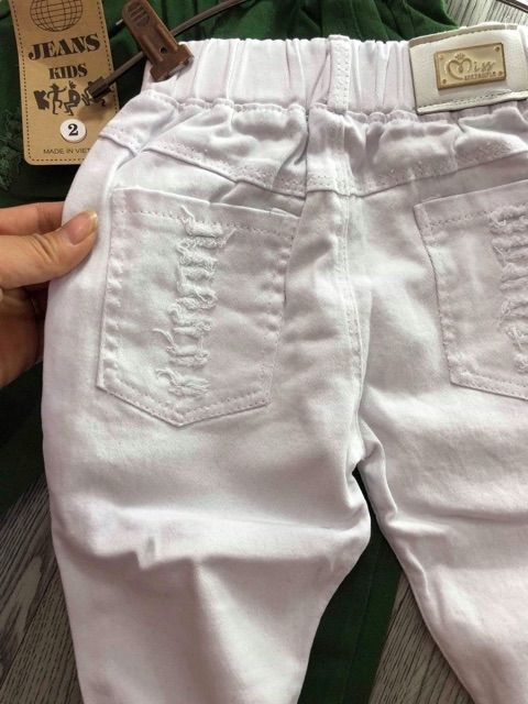 QUẦN KAKI TRẮNG, ĐEN CHO BÉ SIZE ĐẠI