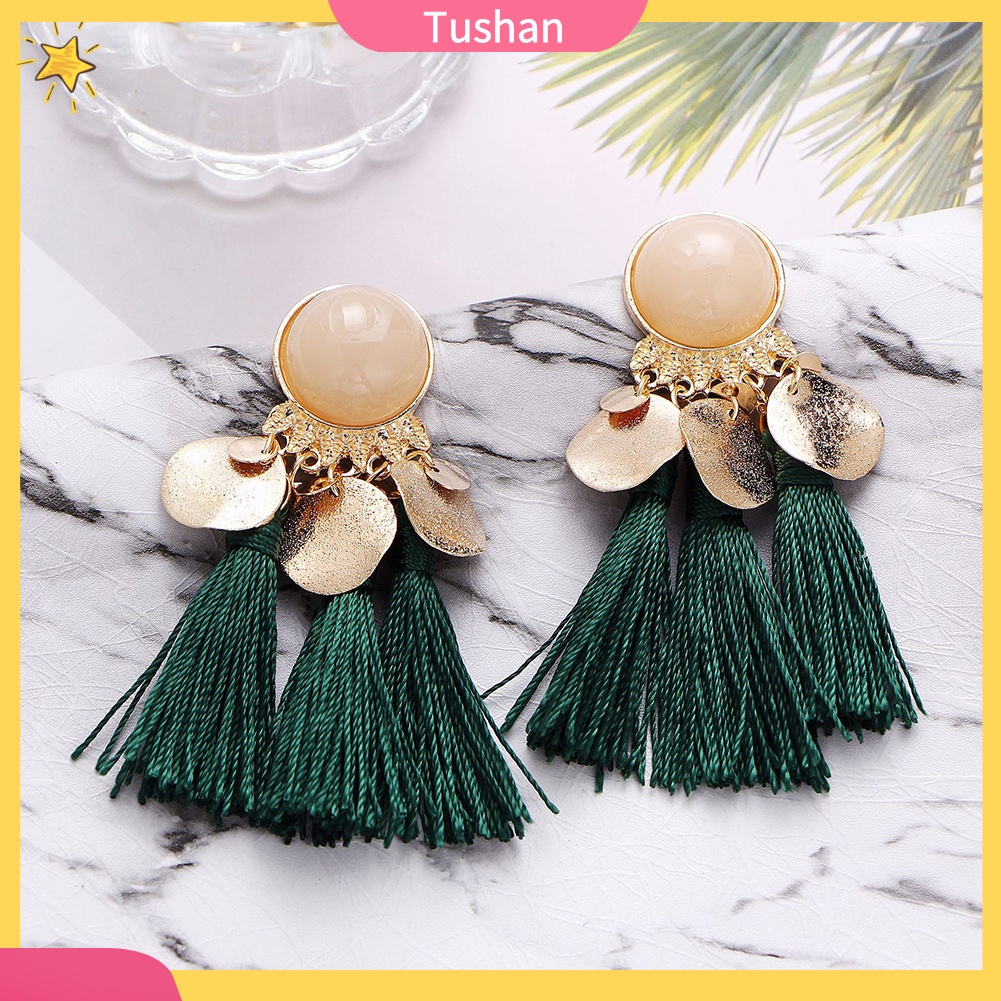 Bông tai tua rua phong cách Bohemian cổ điển dành cho nữ