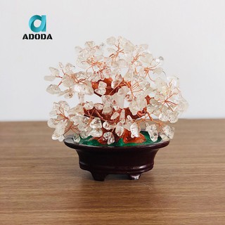 Cây Tài Lộc Màu Trắng Dành Cho Người Mệnh Kim Và Thủy, Phù Hợp Để Bàn Làm Việc, Size Nhỏ
