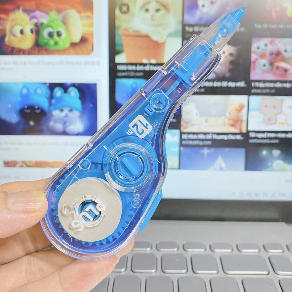 Bút xóa kéo Plus cao cấp hàng Việt Nam thay thế ruột dễ dàng