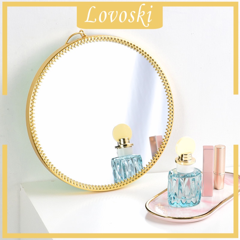 [LOVOSKI]Round Mirror Makeup Vanity Dressing Mirror Bathroom Mirrors