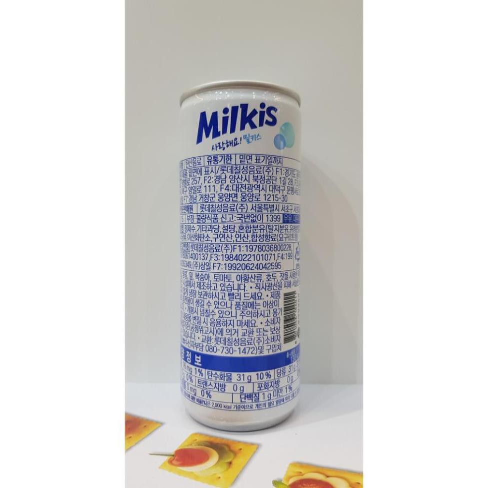 * Nước giải khát Milkis Lotte lon 250ml *