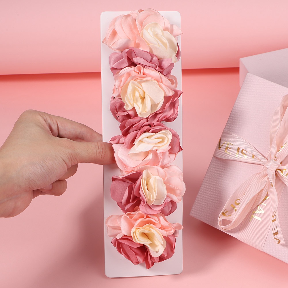 Set 5 kẹp tóc KIDSBOWS hoa vải chiffon dễ thương cho bé gái