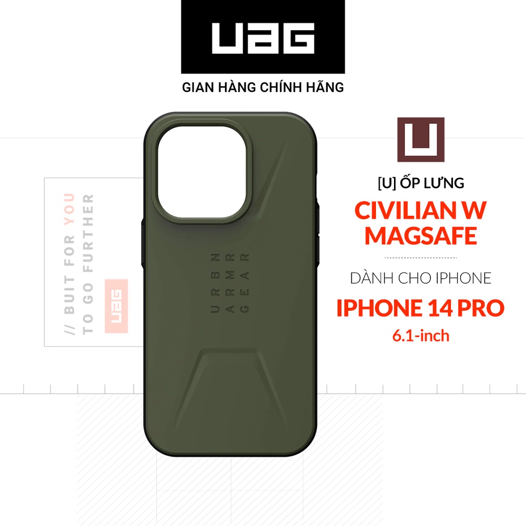 Ốp Lưng UAG CIVILIAN W MAGSAFE Cho iPhone 14 PRO [6.1 INCH]