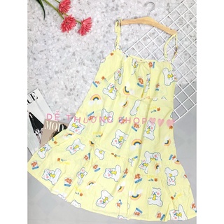 Đầm dây bèo ngực rút đuôi cá size lcó túi 2 bên
