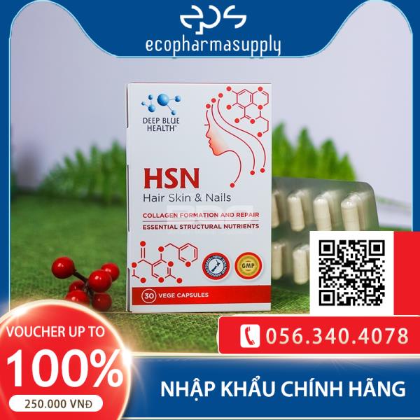 Viên uống HSN Deep Blue Health dưỡng ẩm sáng da dưỡng tóc móng | Thế Giới Skin Care