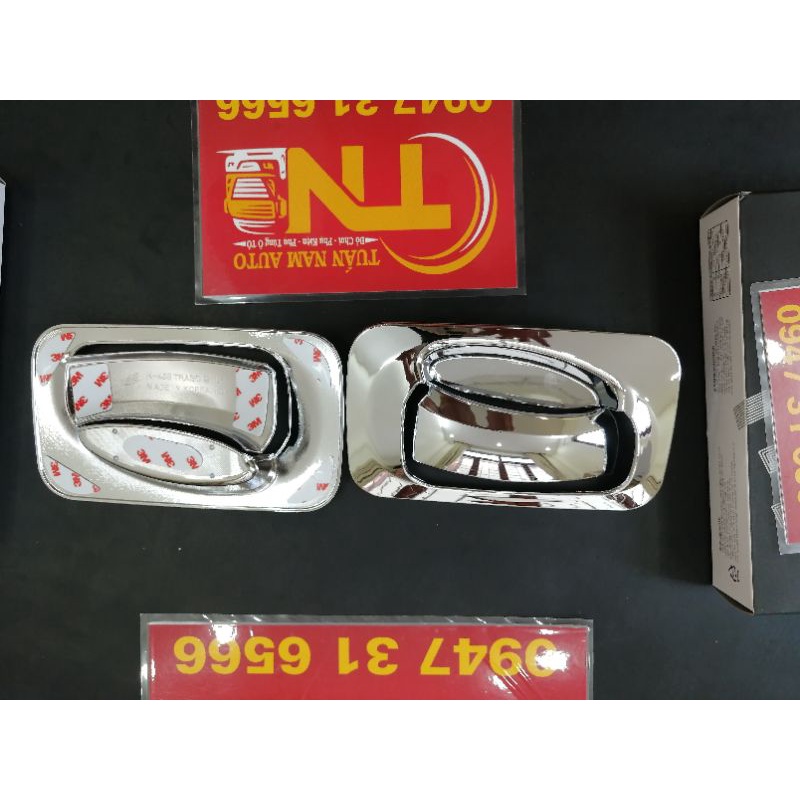 Ốp tay mở nắm cửa Hyundai HD210, HD240, HD320, HD360 Mạ Xi Crôm - Hàng Hàn Quốc Cao Cấp