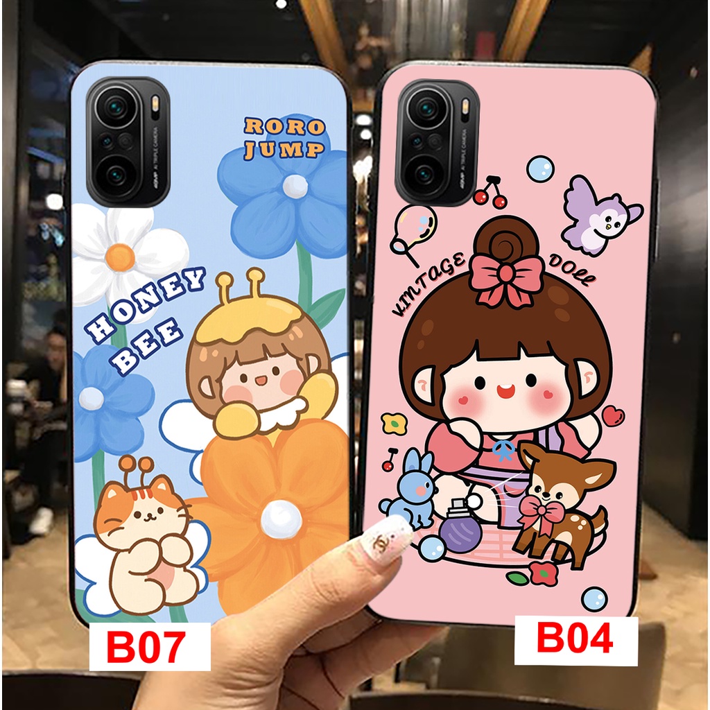 Ốp lưng Xiaomi Redmi K40 / K40 Pro / K40 Gaming / POCO F3 cô gái jump zoozo cực đáng yêu