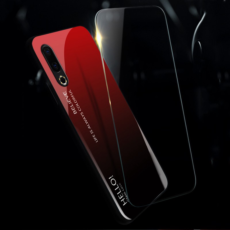 Case MEIZU 16S Note 9 Note 5 5S 16X X8 Note 6 16th Plus 6T V8 16XS Tempered Glass Protective Case Cover