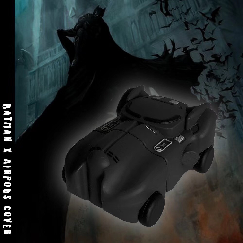 Vỏ ốp Black silicon hình Batman bảo vệ hộp sạc tai nghe AirPods Case Airpods 1 Airpods 2 Cool Apple AirPod Cover