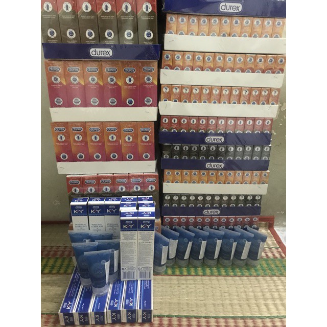 [ GIÁ SỈ ] [DEAL HOT] Combo 6 Hộp Bao Cao Su Durex 18 Cái Tùy Chọn + Tặng 1 Tuýt Gel Bôi Trơn KY