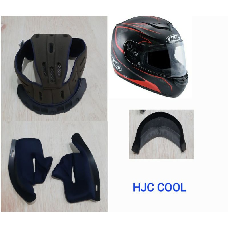 Bộ ốp tai + lót mũ thay thế mũ bảo hiểm Fullface HJC COOL