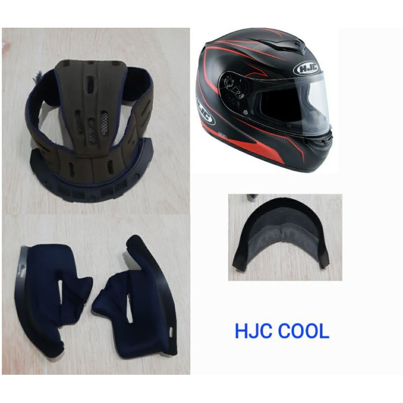 Bộ ốp tai + lót mũ thay thế mũ bảo hiểm Fullface HJC COOL (WINNER)