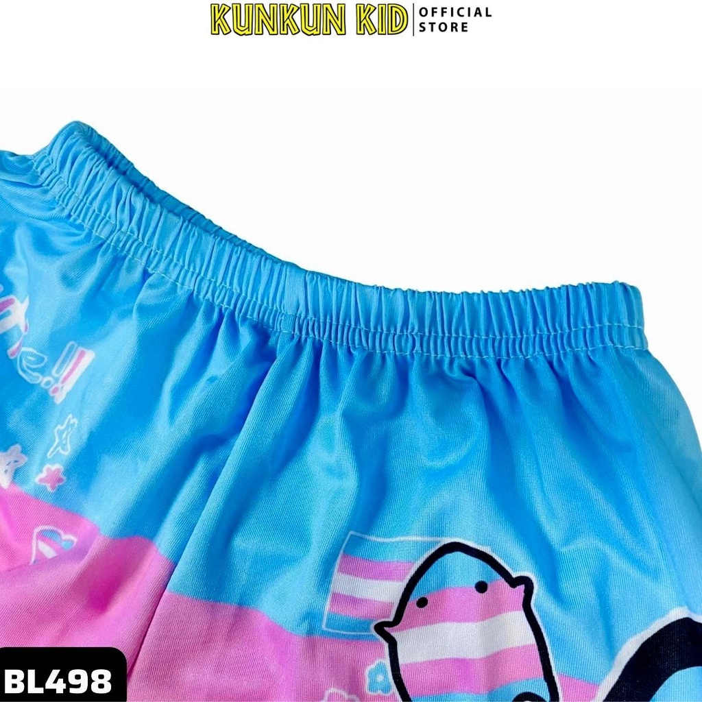 Quần áo bé gái thun lạnh in 3d tay ngắn hoạt hình among us Kunkun Kid TP498