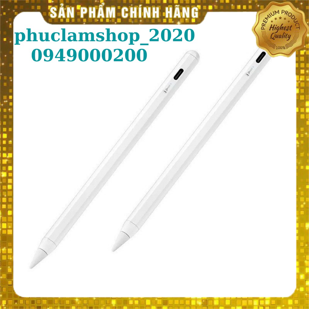 Bút cảm ứng WIWU Pencil Pro cho iPad viết vẽ nghiêng và chống tỳ như Apple Pencil - Hàng chính hãng