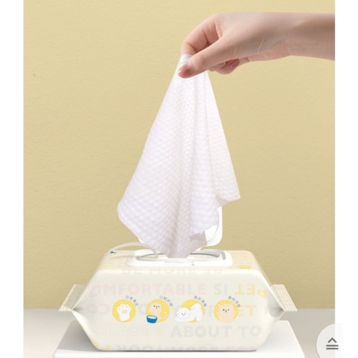 Khăn Giấy Ướt Cho Cún Mèo - Gói 80 Tờ