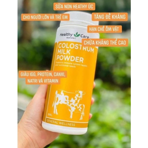 [MẪU MỚI - DATE 2024] Sữa bò non colostrum healthy care 300g Úc