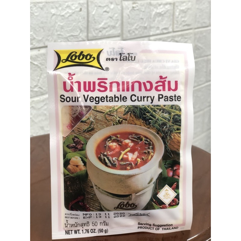 Gia vị lẩu Thái Lan Tom Yum hiệu Lobo vị Chua - Cay