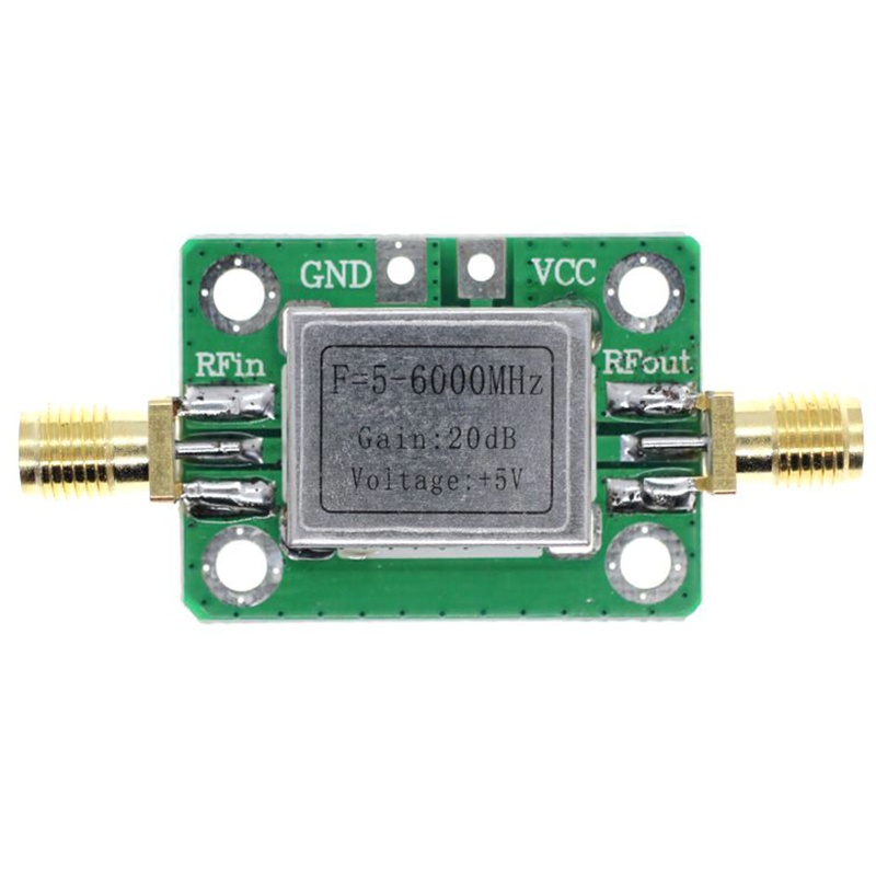 Bộ Khuếch Đại Tín Hiệu Tiếng Ồn 5M-6GHz RFLow 20dB UHF 5-6000mhz LNA Kèm Vỏ