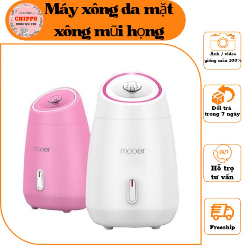 Máy xông da mặt hoa quả tươi tự động 2 in 1 MAOER - Máy xông hơi mũi họng thảo dược