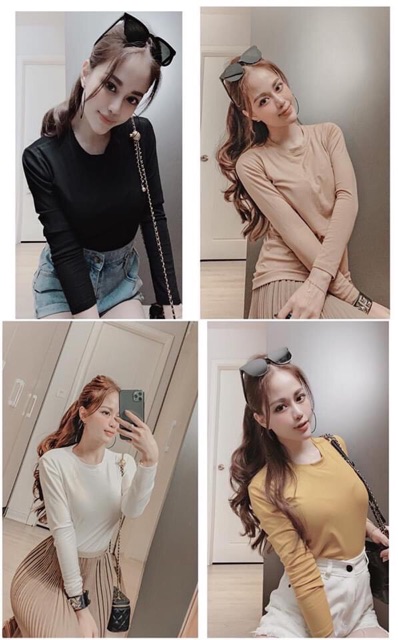 Áo thun cotton zip hàng đẹp Ullzang