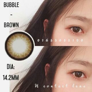 Lens Brown Tây viền đen / size mini