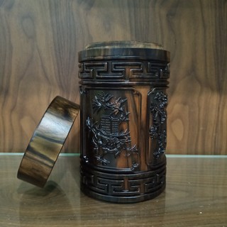 Hộp chè gỗ Mun