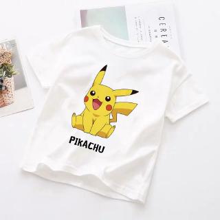 Áo thun tay ngắn in hình Pikachu cho bé