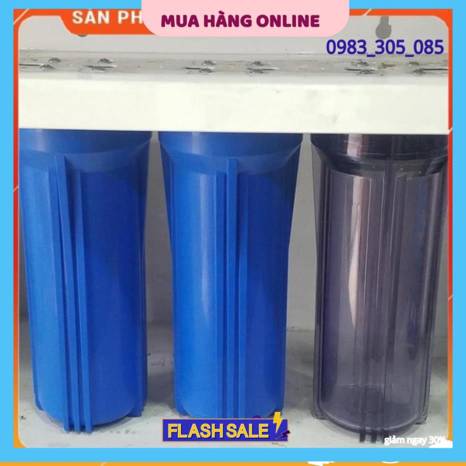 Giá Sốc Bộ Lọc Nước Thô Đầu Nguồn 10inch (sẵn hàng) 👉 Bộ 3 Cốc Lọc  10" 👉 Bộ Lọc Đầu Nguồn