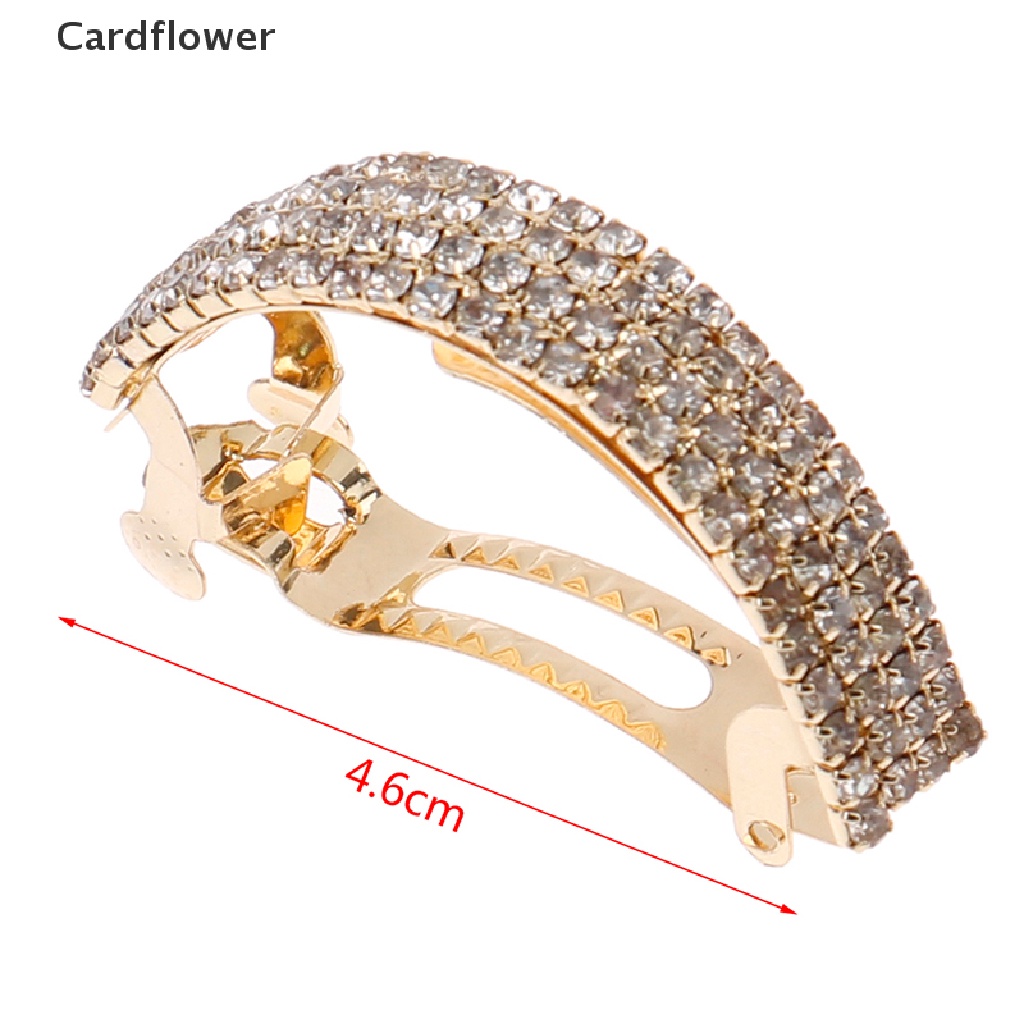 Kẹp Tóc Đính Đá Kim Loại Thời Trang Cho Nữ