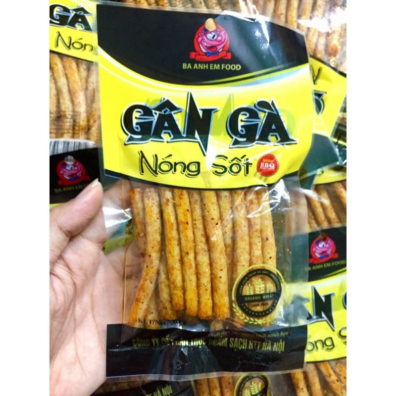 1 gói bim bim hình Gân gà nóng sốt dai ngon - MỘT gói LẺ