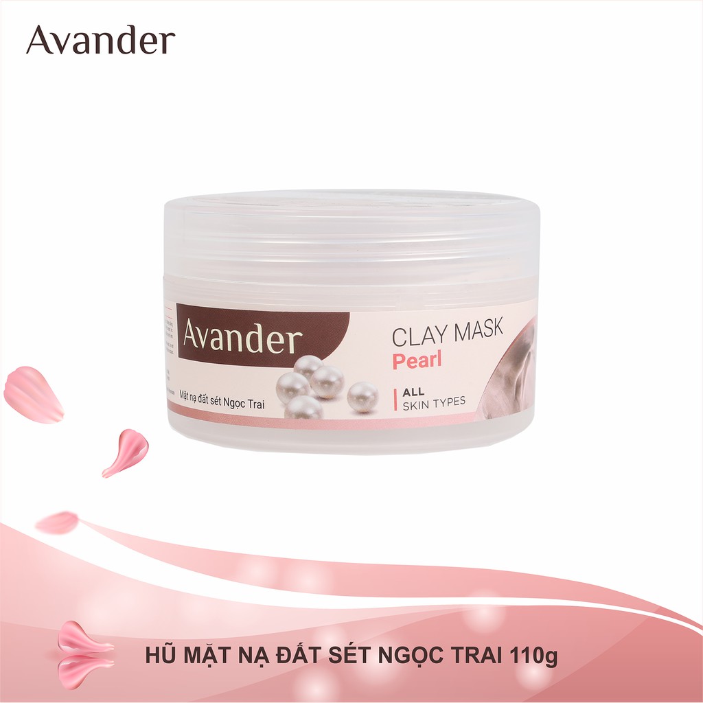 Mặt nạ đất sét ngọc trai Avander 110g